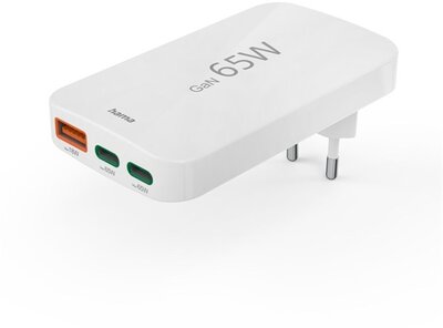 Hama 00201976 65W USB/USB-C fehér hálózati töltő