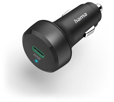 Hama 00201637 20W USB-C fekete autós töltő