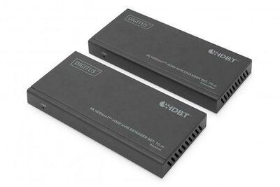 Assmann-DIGITUS 4K HDBaseT™ HDMI KVM bővítőkészlet, 70 m - DS-55512