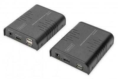 Assmann-DIGITUS HDMI KVM IP extender szett, Full HD - DS-55529