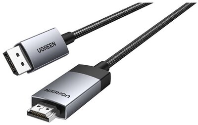 UGREEN - Kábel DisplayPort DP - HDMI, 4K@60Hz, M/M, 3m, fekete - 25491
