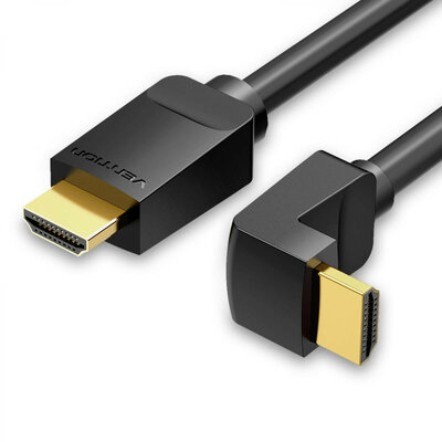 Vention - HDMI, ( 90 Fokos, jobbra), 2m, kábel - AARBH