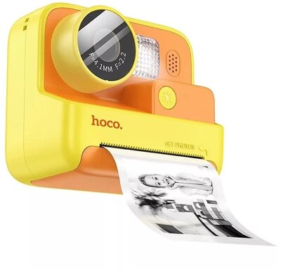 Hoco - DV200 sárga nyomtatóval gyermek digitális fényképezőgép