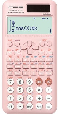 CTIFREE - FC-991 ES PLUS 2nd PINK tudományos számológép, 77x161mm, dual power