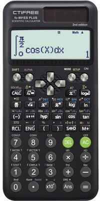 CTIFREE - FC-991 ES PLUS 2nd tudományos számológép, 77x161mm, dual power