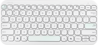 ASUS - Marshmallow KW100 vezeték nélküli billentyűzet - HU layout - Iridescent White