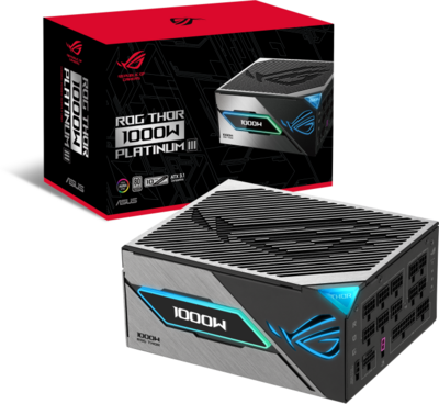 Asus - ROG THOR 1000W Platinum III tápegység 80+ Platinum ATX 3.1 - ROG-THOR-1000P3-GAMING