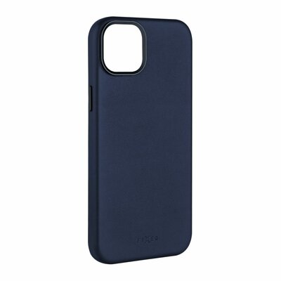 FIXED MagLeather valódi bőrtok, MagSafe támogatással iPhone 15 Plus-hoz, kék - FIXLM-1201-BL