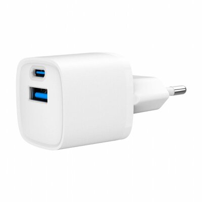 Gembird - 2-Port 20W USB Fast Charger White - TA-UC-PDQC20-W-01
