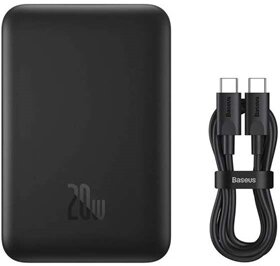 Baseus - P10059002113-00 Mini Wireless 20W fekete power bank