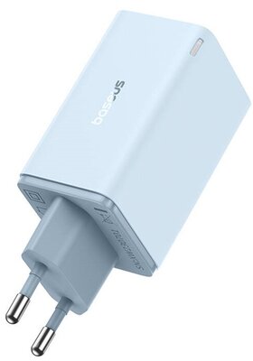 Baseus - P10162701313-00 GAN6 Pro 65W kék hálózati gyorstöltő adapter