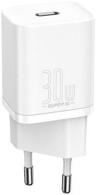 Baseus - CCSUP-J02 Super Si 1C 30W fehér gyorstöltő
