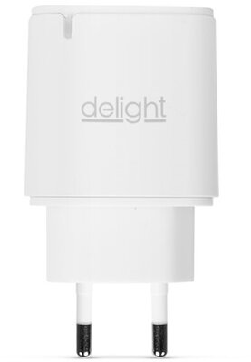 Delight - Telefon töltő - 1db Type-C PD20W gyorstöltéssel, Fehér - 55046WH