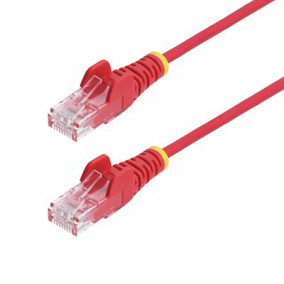 Startech - 2,5 m-es piros vékony CAT6 Ethernet kábel - N6PAT250CMRDS