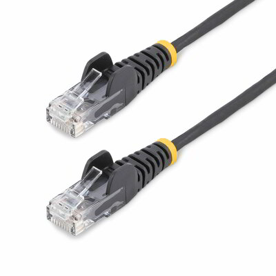 Startech - 10 m-es fekete vékony CAT6 Ethernet kábel - N6PAT10MBKS
