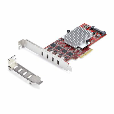 Startech - 4 portos USB Type-C PCIe kártya, USB 3.2 10Gbps, USB-C PCI Express bővítőkártya - P10Q4C-USB-CARD