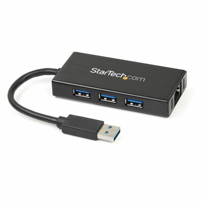 Startech - 3 portos hordozható USB 3.0 hub - ST3300GU3B