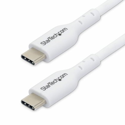 Startech - 6,6 láb (2 m) USB-C töltőkábel - USB2CC2MNCWHE