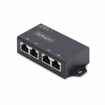 Startech - 2 portos gigabites Midspan PoE+ injektor - AF221CE-POE-INJECTOR