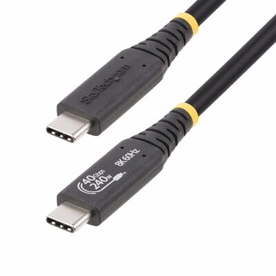 Startech - 50 cm-es (1,6 láb) USB4 kábel - 50C-40G-USB4-CABLE