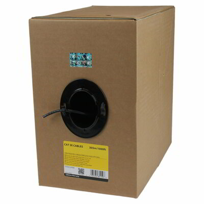 Startech - Cat 5e Ethernet kábel 305M - WIR5ECMRBK