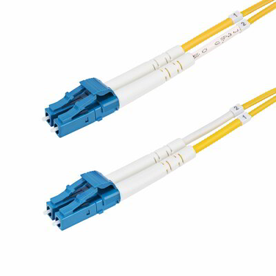 Startech - 8 m (26,2 láb) LC-LC (UPC) OS2 egymódusú duplex optikai kábel - SMDOS2LCLC8M