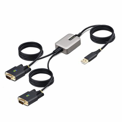 Startech - 4 m-es (13 láb) 2 portos USB - soros átalakítókábel - 2P6FFC-USB-SERIAL