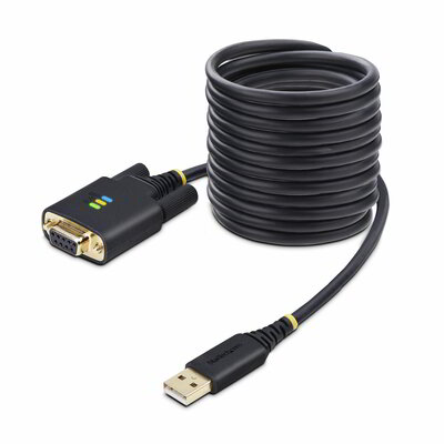 Startech - 3 m-es (10 láb) USB - null modem soros adapterkábel - 1P10FFCN-USB-SERIAL