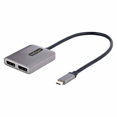 Startech - USB-C - kettős DisplayPort 1.4 adapter - MST14CD122DP