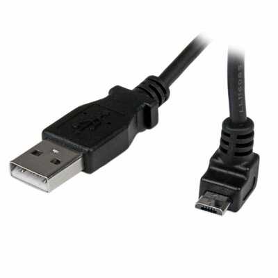 Startech - 1 m-es Micro USB kábel - A - felfelé ferde Micro B csatlakozó - USBAUB1MU