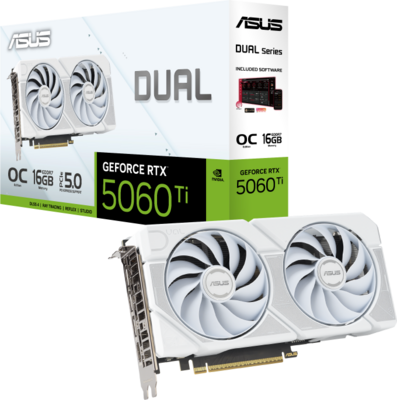 ASUS RTX5060TI - DUAL-RTX5060TI-O16G-WHITE