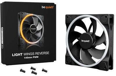 Be Quiet! - LIGHT WINGS 140mm PWM Reverse - Fekete - BL134