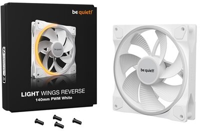Be Quiet! - LIGHT WINGS 140mm PWM Reverse - Fehér - BL135
