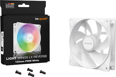 Be Quiet! - LIGHT WINGS LX 120mm PWM Reverse - Fehér - BL133