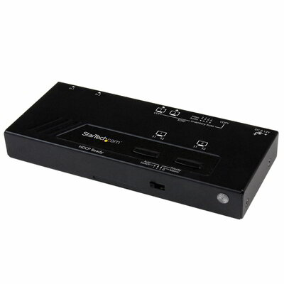 Startech - 2X2 HDMI mátrix kapcsoló automatikus és prioritásváltással - VS222HDQ
