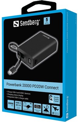 Sandberg - Powerbank 20000 PD20W Connect - 421-12