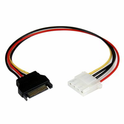 Startech - 30cm-es SATA - LP4 tápkábel adapter - LP4SATAFM12