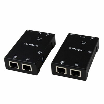 Startech - HDMI CAT5e/CAT6 kábelen keresztüli hosszabbító tápkábellel - ST121SHD50