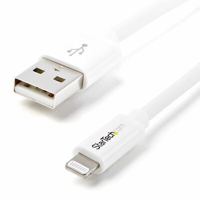 Startech - 2 m-es (6 lábas) USB-Lightning kábel - USBLT2MW