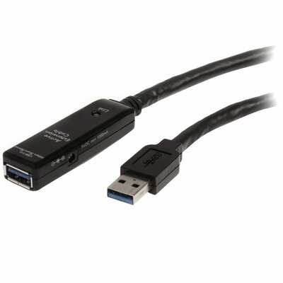 Startech - 5 m-es USB 3.0 (5 Gbps) aktív hosszabbító kábel - USB3AAEXT5M