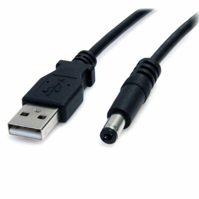 Startech - USB - 5,5 mm-es tápkábel - M típusú hengeres - 90 cm- USB2TYPEM