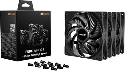 Be Quiet! - PURE WINGS 3 120mm PWM HS (3-Pack) - BL140