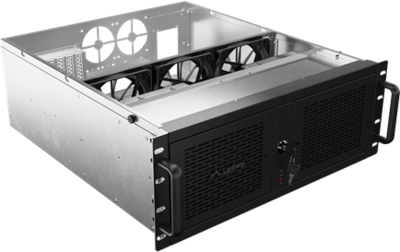 Lanberg - Rack szerver ház ATX 520/12 19"/4U - SC01-5204-12B