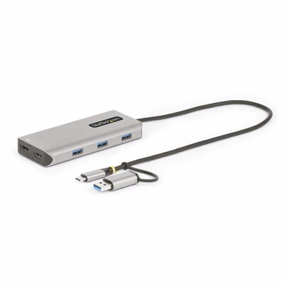 Startech - USB-C többportos adapter csatlakoztatott USB-C - USB-A adapterrel - 167B-USBC-MULTIPORT