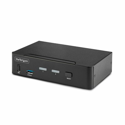 Startech - 2 portos DisplayPort KVM kapcsoló - D86A2-2-PORT-8K-KVM