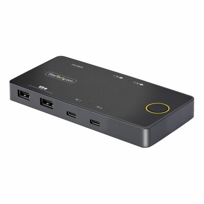 Startech - 2 portos USB-C KVM kapcsoló - C2-H46-UC2-PD-KVM