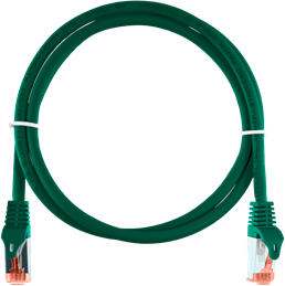 NIKOMAX - S/FTP CAT6a LSOH, 0,3m, zöld - NMC-PC4SA55B-ES-003-C-GN
