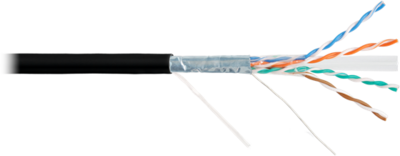 NIKOMAX Falikábel F/UTP CAT6 BC, 23AWG, PE, kültéri, 305m, fekete - NMC 4240B-BK