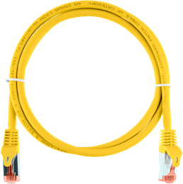 NIKOMAX - S/FTP CAT6a LSOH, 1m, sárga - NMC-PC4SA55B-ES-010-C-YL
