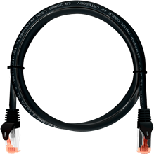 NIKOMAX - S/FTP CAT6a LSOH, 2m, fekete - NMC-PC4SA55B-ES-020-C-BK